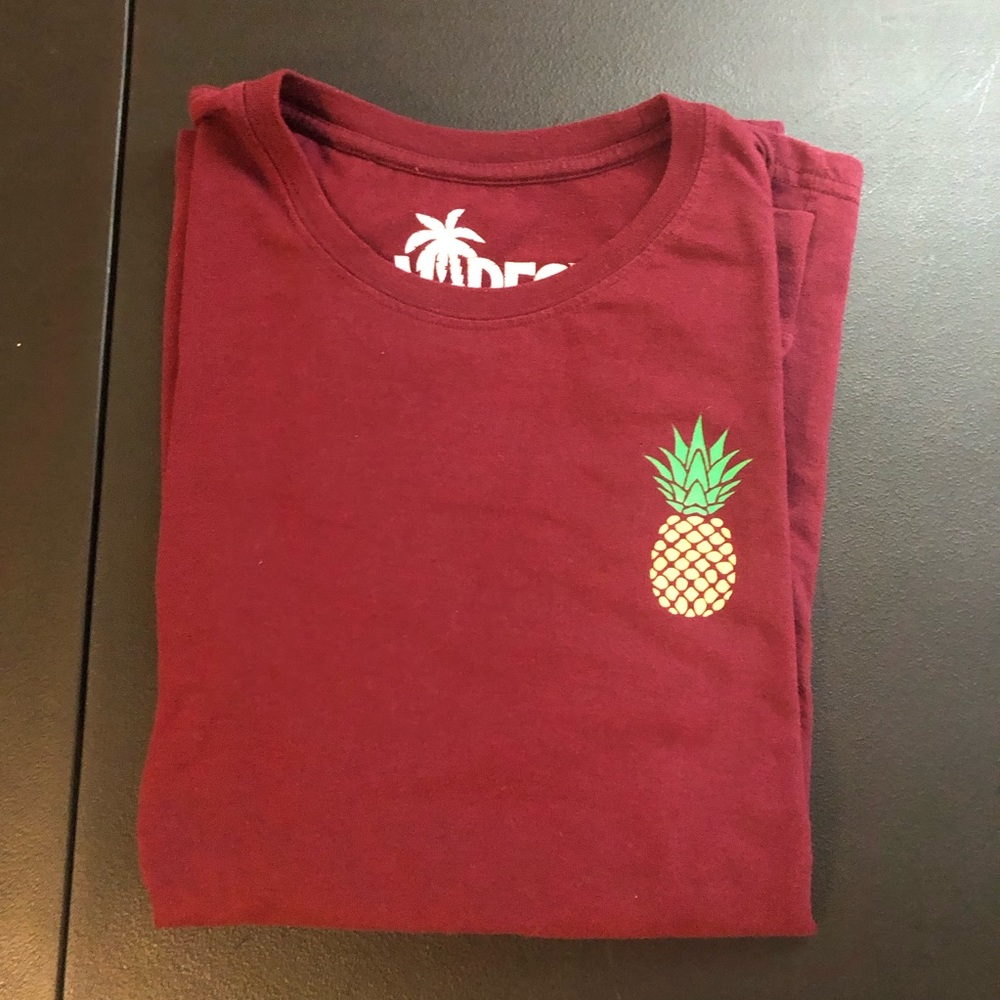 Maroon Pineapple T-Shirt